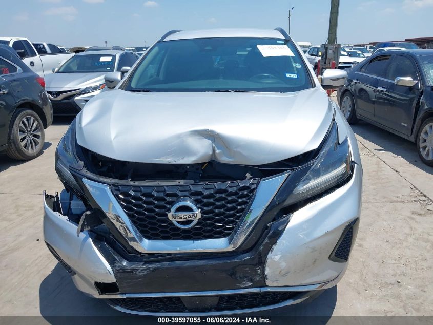 2020 Nissan Murano Sv Intelligent Awd VIN: 5N1AZ2BS5LN138687 Lot: 39597055