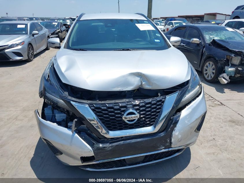 2020 Nissan Murano Sv Intelligent Awd VIN: 5N1AZ2BS5LN138687 Lot: 39597055