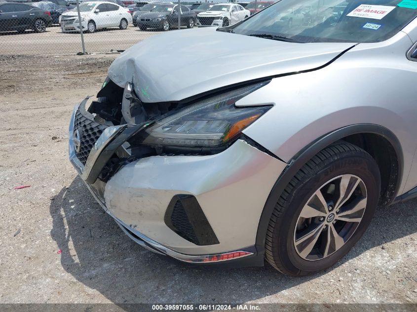 2020 Nissan Murano Sv Intelligent Awd VIN: 5N1AZ2BS5LN138687 Lot: 39597055