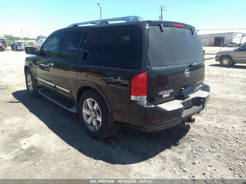 2010 Nissan Armada Platinum VIN: 5N1AA0NE3AN618855 Lot: 39597066