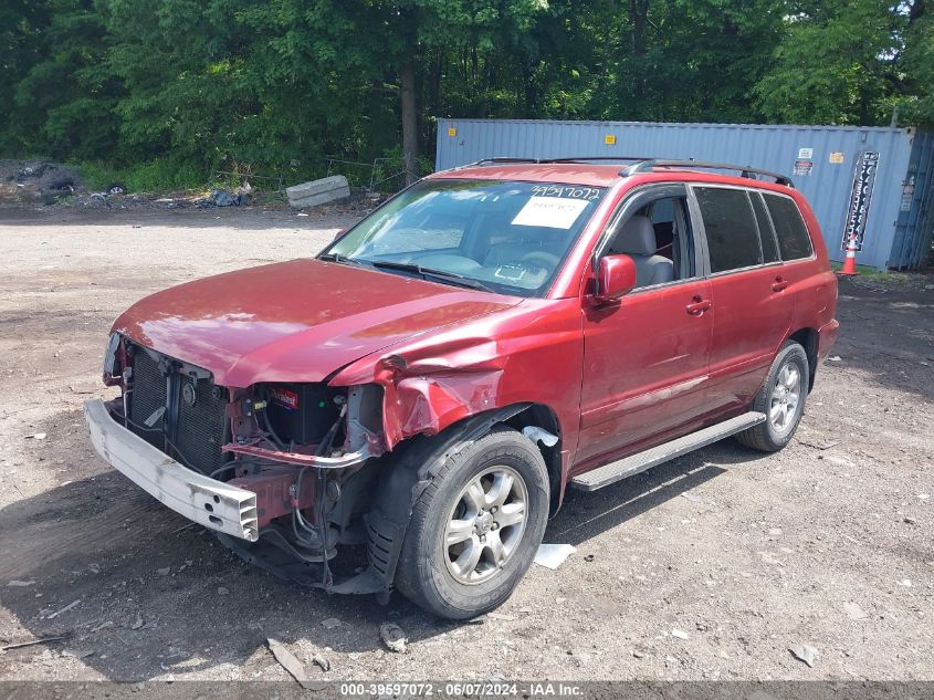 2006 Toyota Highlander V6 VIN: JTEDP21A060109420 Lot: 39597072