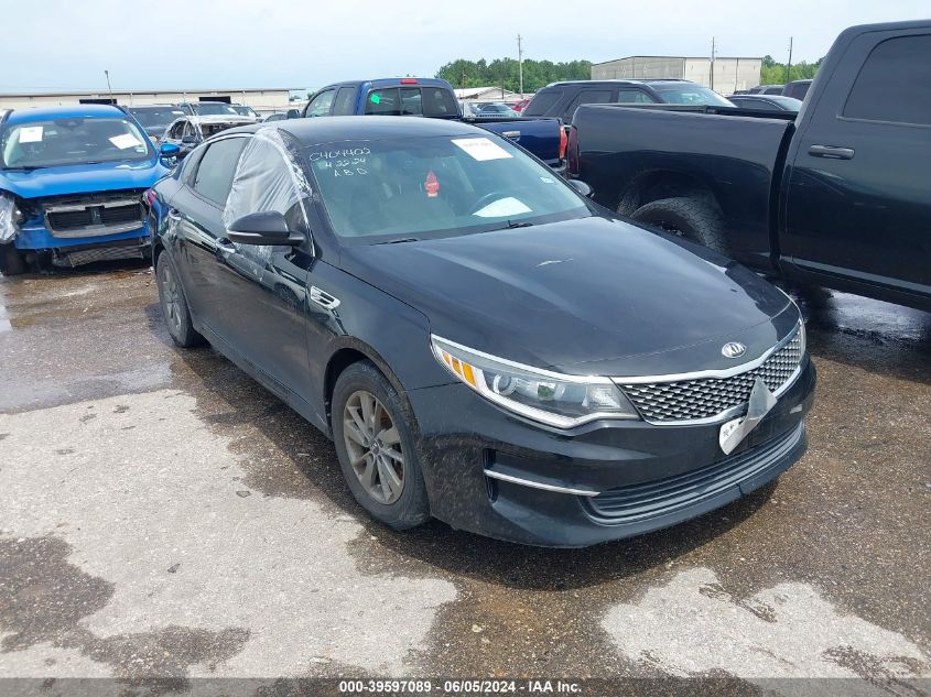 2016 Kia Optima Lx Turbo VIN: 5XXGT4L1XGG011792 Lot: 39597089