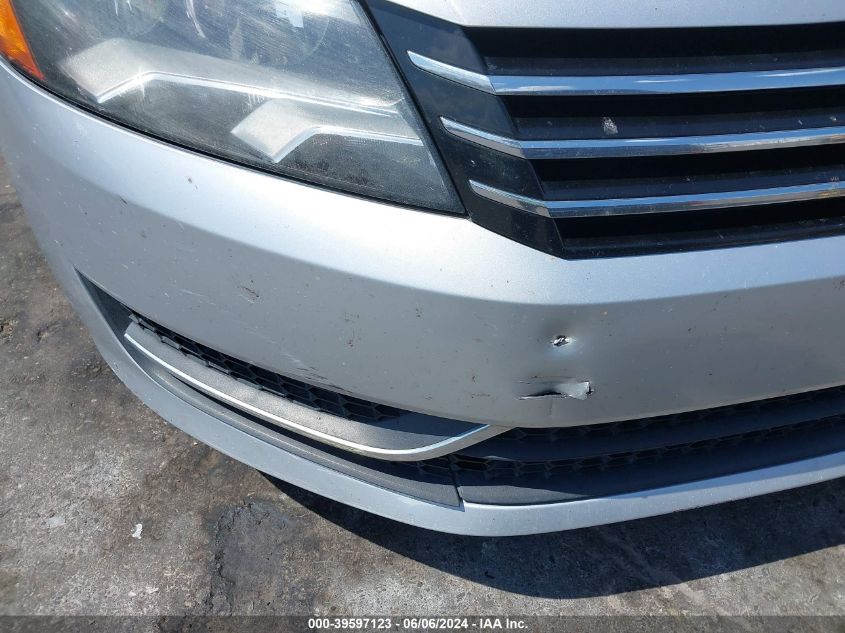 2014 Volkswagen Passat 2.5L S VIN: 1VWAP7A30EC011889 Lot: 39597123