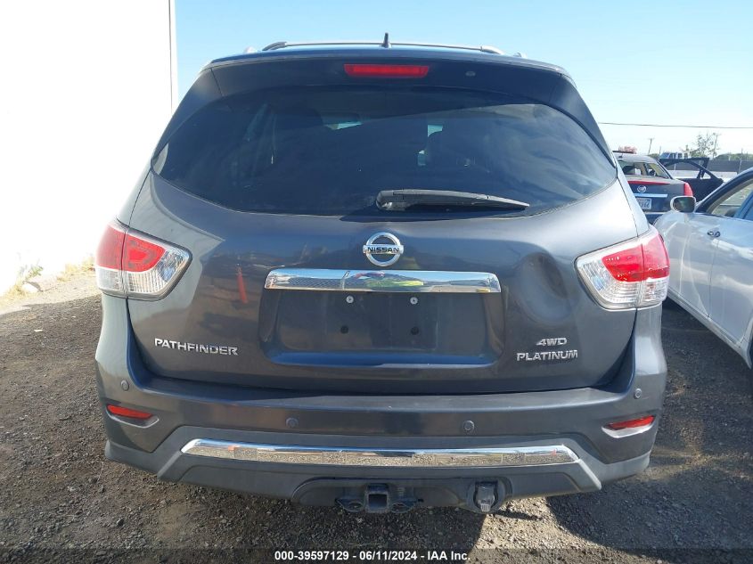 2013 Nissan Pathfinder Platinum VIN: 5N1AR2MM3DC623678 Lot: 39597129