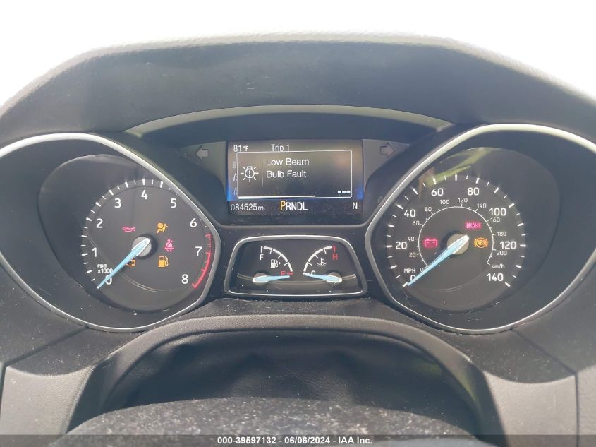 2017 Ford Focus Se VIN: 1FADP3K24HL280115 Lot: 39597132