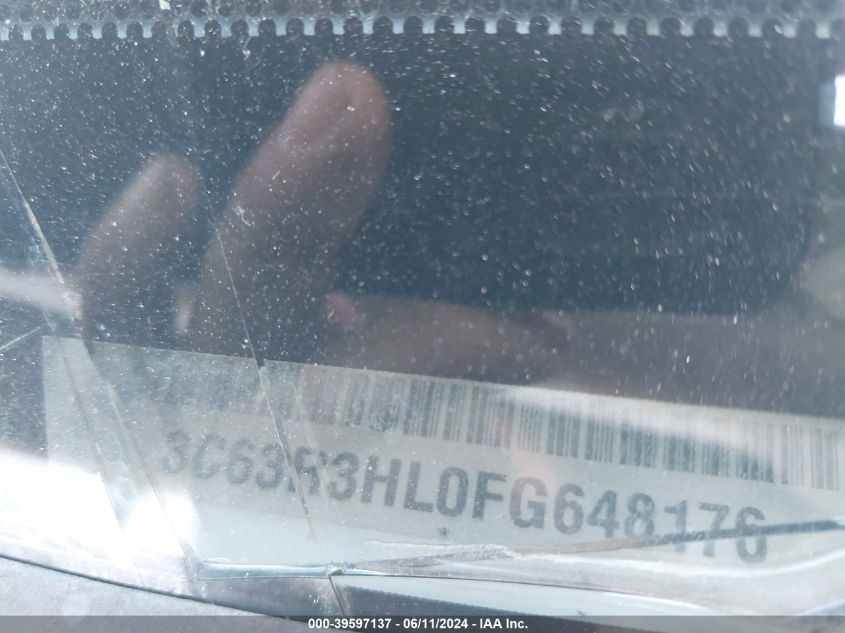 2015 Ram 3500 Slt VIN: 3C63R3HL0FG648176 Lot: 39597137