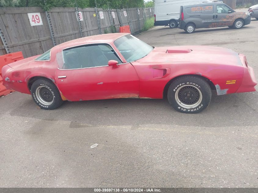 1978 Pontiac Trans Am VIN: 2W87K8L178442 Lot: 39597138