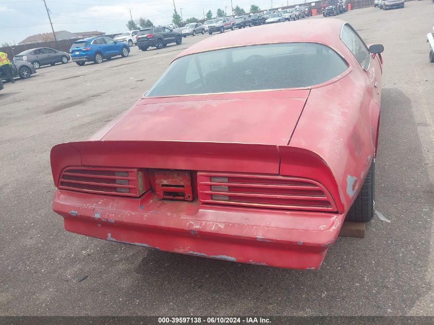 1978 Pontiac Trans Am VIN: 2W87K8L178442 Lot: 39597138