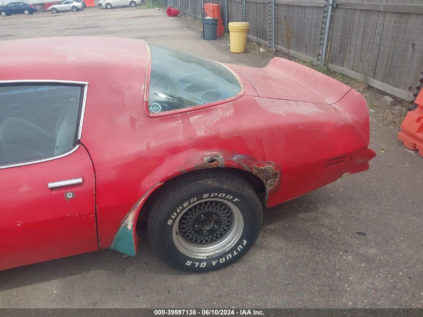 1978 Pontiac Trans Am VIN: 2W87K8L178442 Lot: 39597138