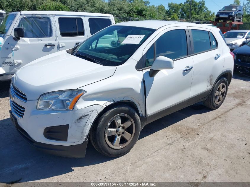 2015 Chevrolet Trax 1Ls VIN: KL7CJPSB2FB097004 Lot: 39597154