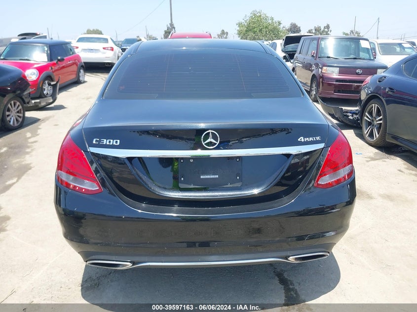 2015 Mercedes-Benz C 300 4Matic/Luxury 4Matic/Sport 4Matic VIN: 55SWF4KB1FU007997 Lot: 39597163
