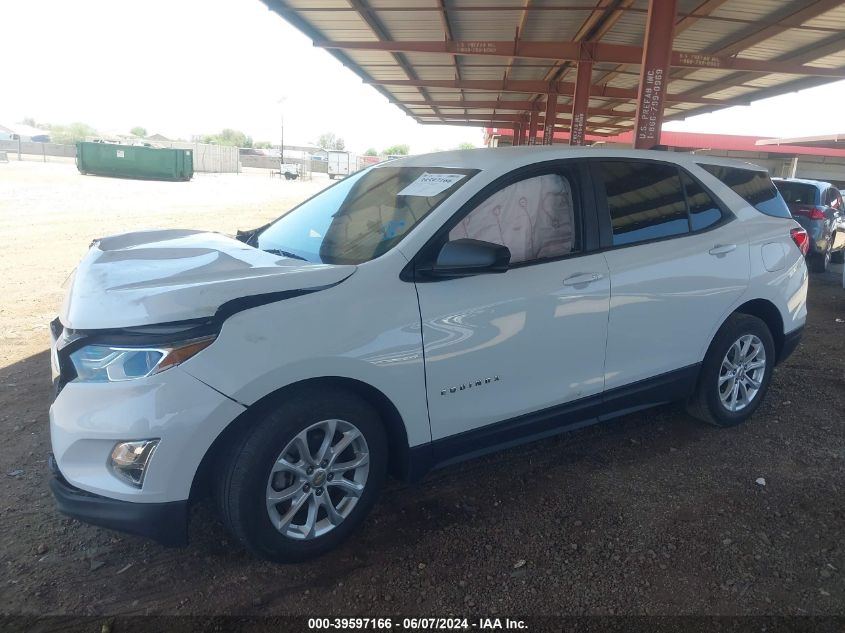 2020 Chevrolet Equinox Fwd Ls VIN: 3GNAXHEV1LS649233 Lot: 39597166