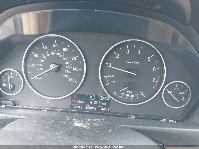 2013 BMW 328I xDrive VIN: WBA3B5C58DF597913 Lot: 39597194