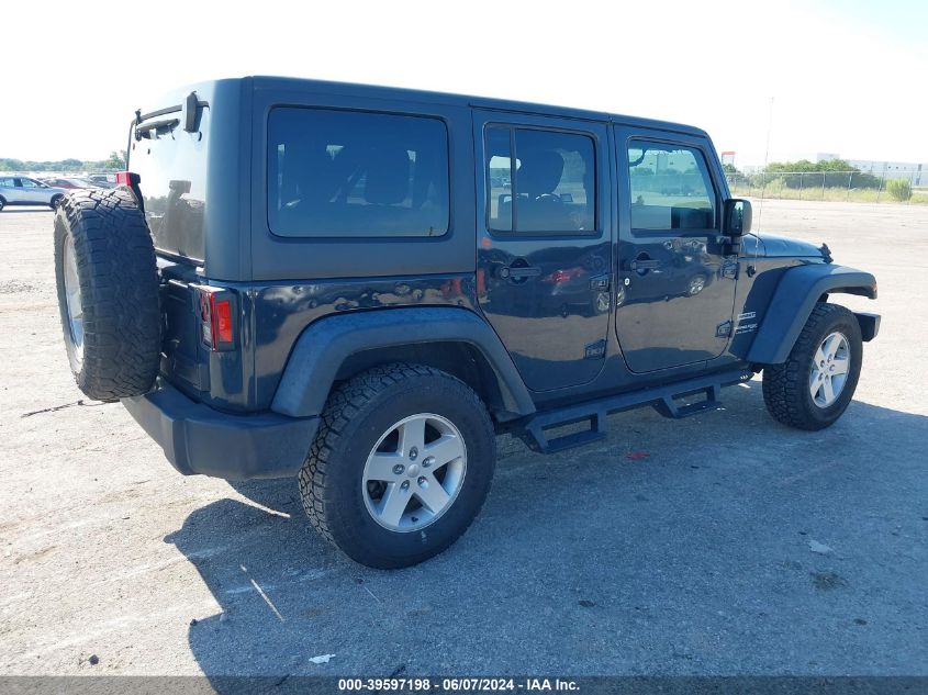 2018 Jeep Wrangler Jk Unlimited Sport S 4X4 VIN: 1C4BJWDG4JL874707 Lot: 39597198