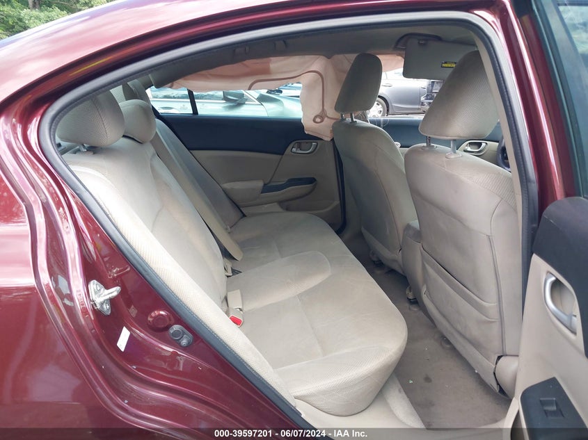 2012 Honda Civic Lx VIN: 19XFB2F51CE349036 Lot: 39597201