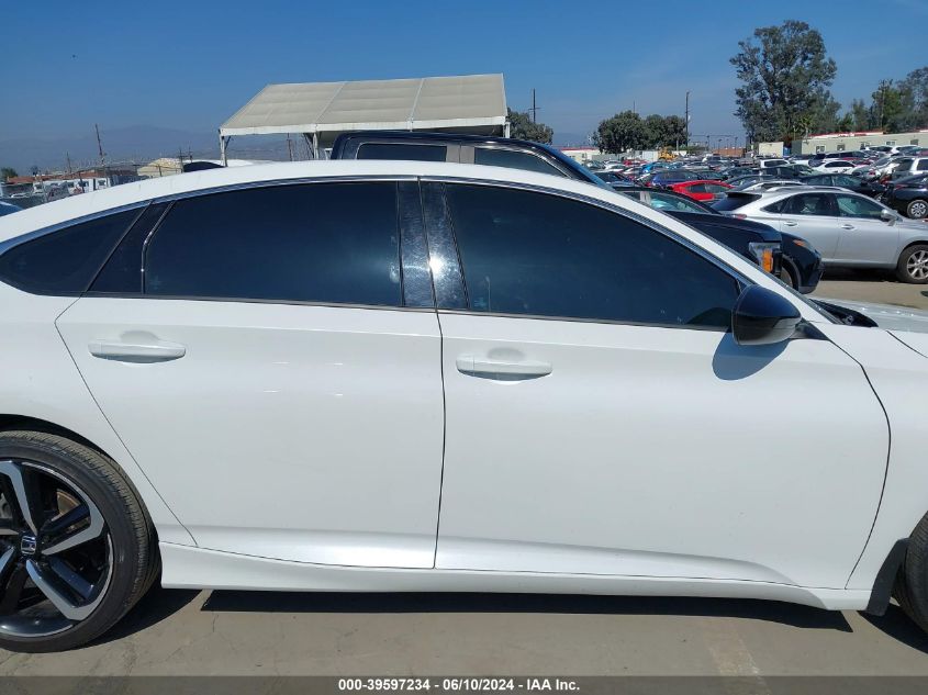 2021 Honda Accord Sport VIN: 1HGCV1F35MA016413 Lot: 39597234