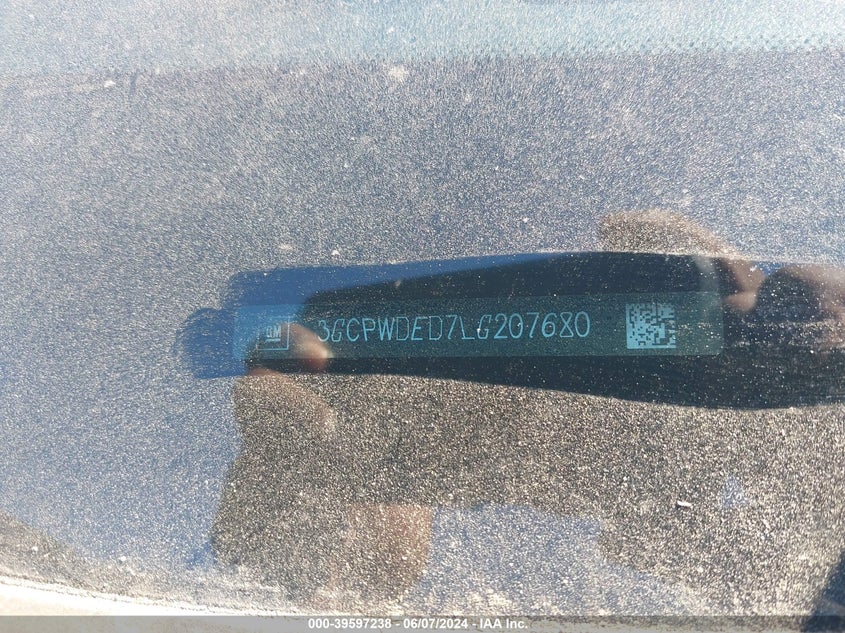 2020 CHEVROLET SILVERADO 1500 2WD  SHORT BED RST - 3GCPWDED7LG207680