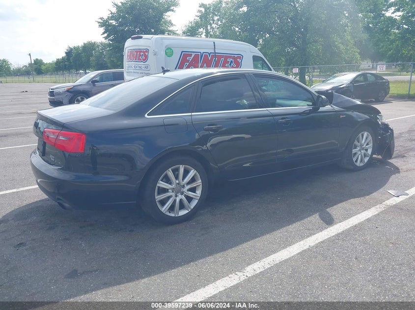 2013 Audi A6 3.0T Premium VIN: WAUGGAFCXDN042893 Lot: 39597239