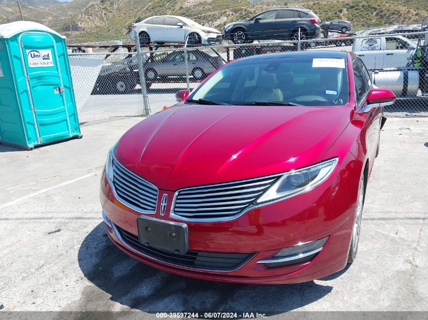 2014 Lincoln Mkz Hybrid VIN: 3LN6L2LU2ER831529 Lot: 39597244