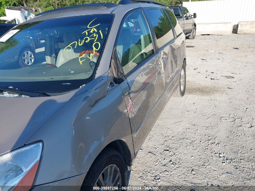 2007 Toyota Sienna Xle Limited VIN: 5TDZK22C77S076231 Lot: 39597256