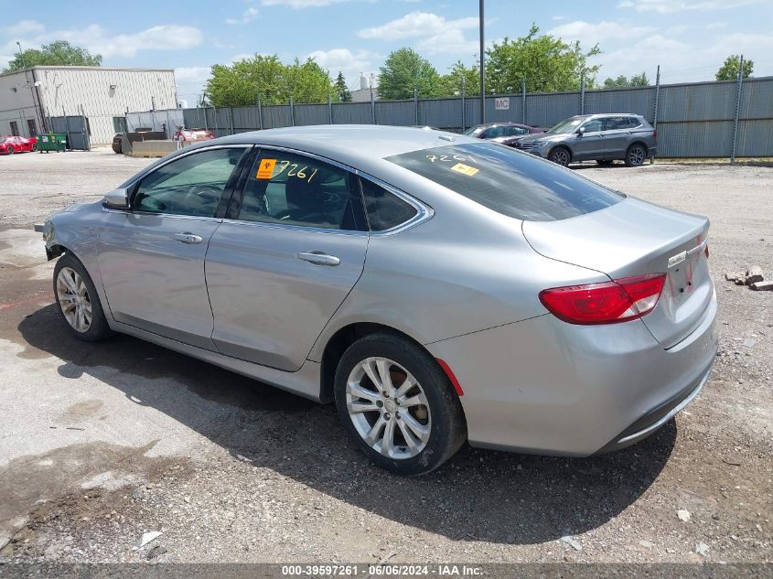 2016 Chrysler 200 Limited VIN: 1C3CCCAB9GN128924 Lot: 39597261