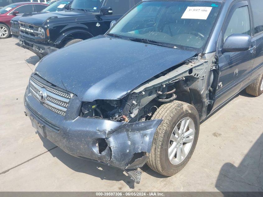 2007 Toyota Highlander Hybrid Limited V6 VIN: JTEHW21A170034104 Lot: 39597306