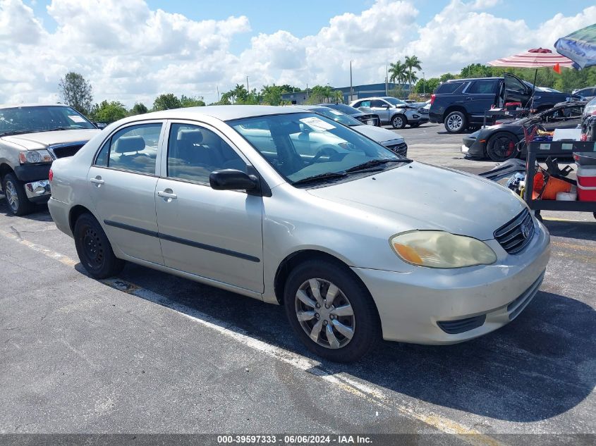 2003 Toyota Corolla Ce VIN: JTDBR32EX30009785 Lot: 39597333