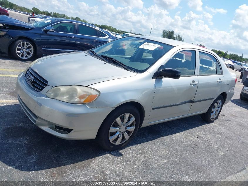 2003 Toyota Corolla Ce VIN: JTDBR32EX30009785 Lot: 39597333