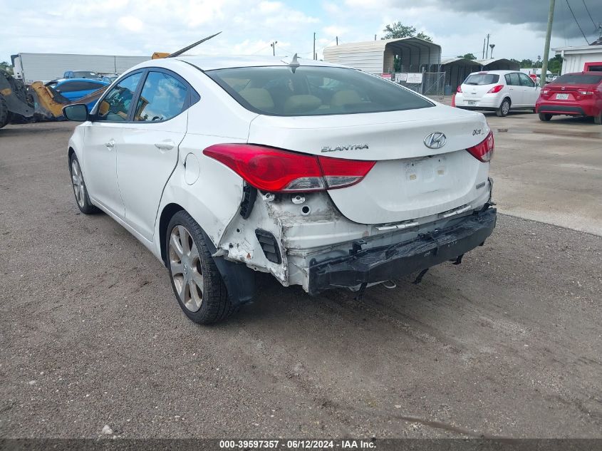 2012 Hyundai Elantra Limited VIN: 5NPDH4AE0CH118732 Lot: 39597357