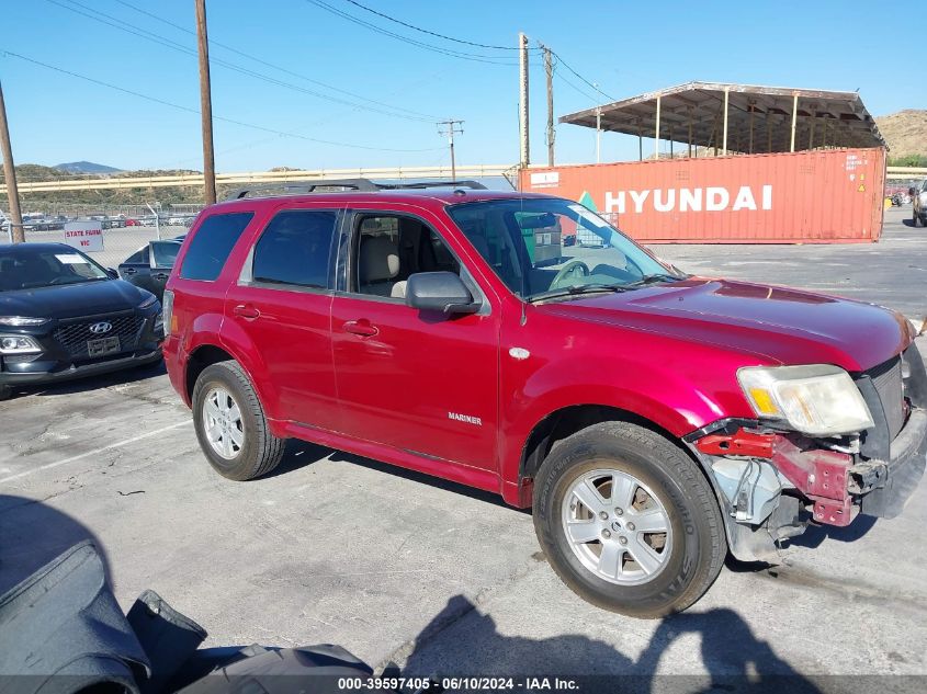 2008 Mercury Mariner V6 VIN: 4M2CU811X8KJ37738 Lot: 39597405