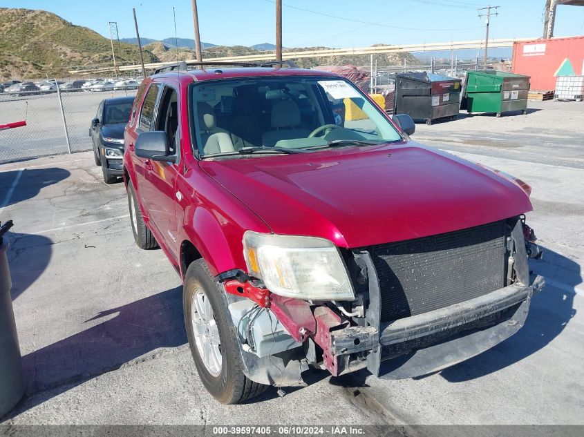 2008 Mercury Mariner V6 VIN: 4M2CU811X8KJ37738 Lot: 39597405