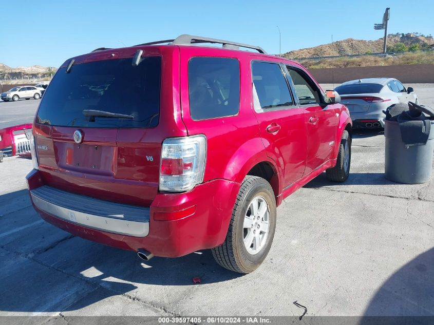 2008 Mercury Mariner V6 VIN: 4M2CU811X8KJ37738 Lot: 39597405