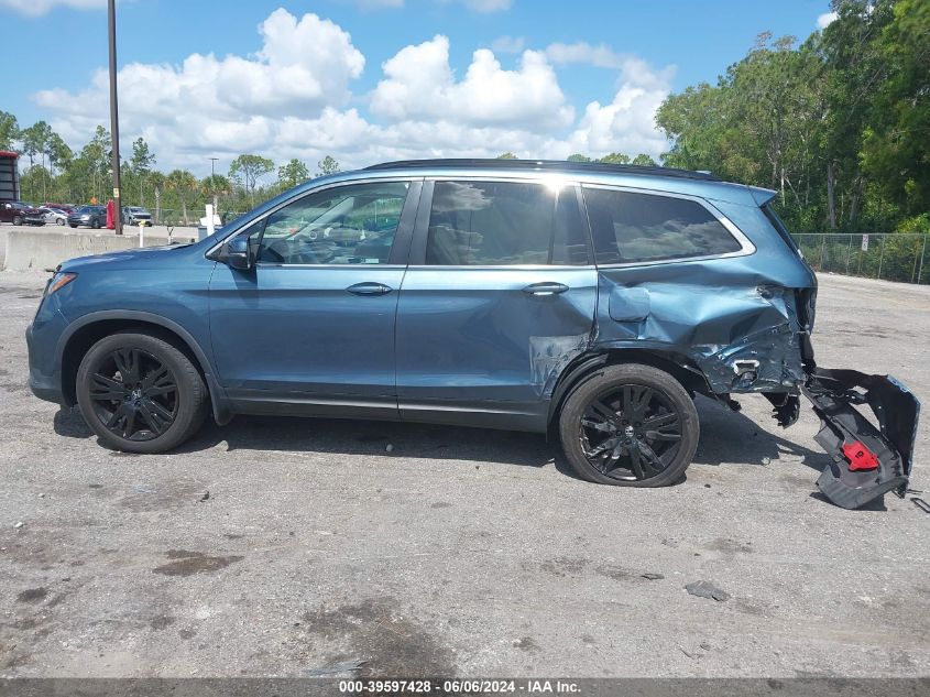 2021 Honda Pilot 2Wd Special Edition VIN: 5FNYF5H25MB041980 Lot: 39597428