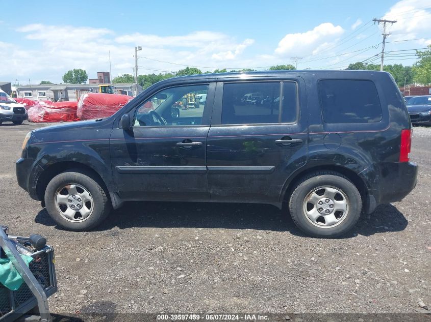 2010 Honda Pilot Lx VIN: 5FNYF4H26AB029780 Lot: 39597459