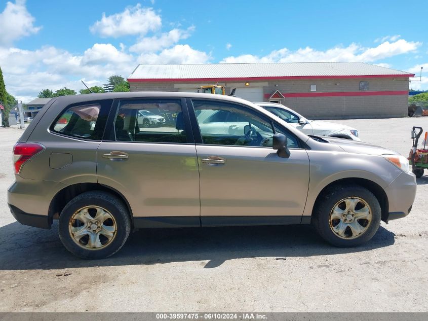 2014 Subaru Forester 2.5I VIN: JF2SJAAC1EH452554 Lot: 39597475