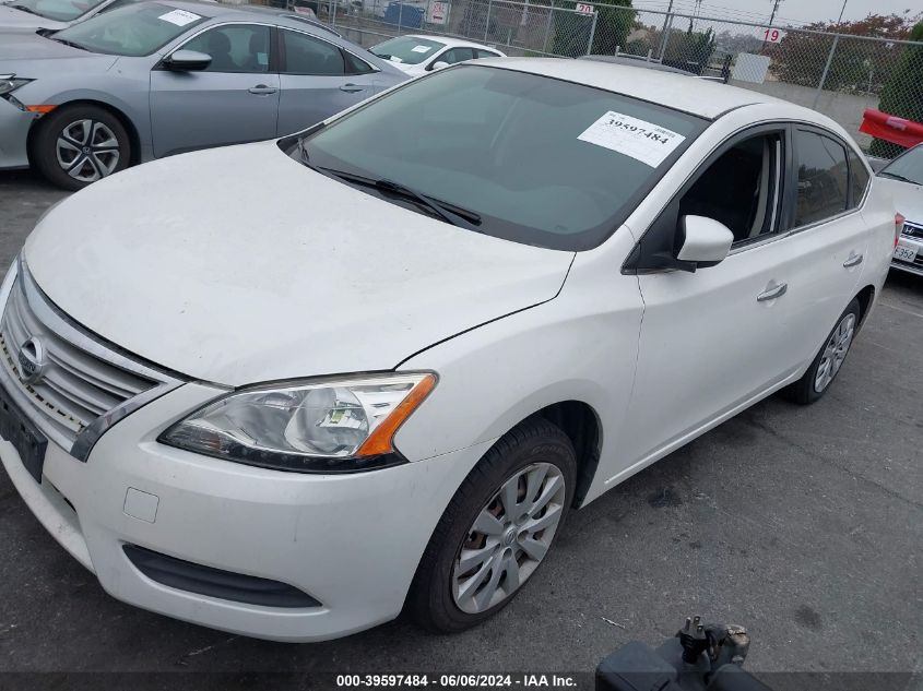 2014 Nissan Sentra S VIN: 3N1AB7AP8EL695084 Lot: 39597484