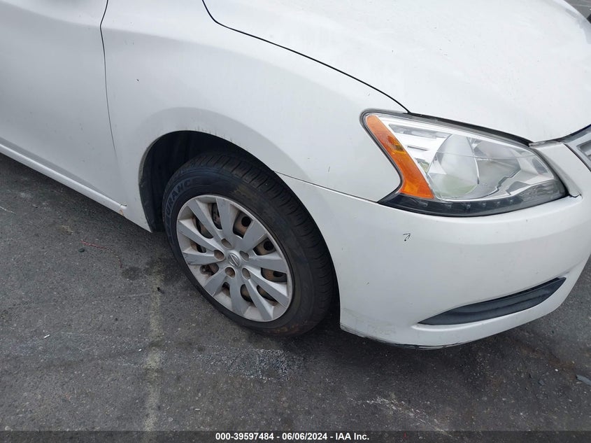 2014 Nissan Sentra S VIN: 3N1AB7AP8EL695084 Lot: 39597484