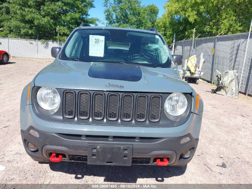 2017 Jeep Renegade Trailhawk 4X4 VIN: ZACCJBCB6HPE56240 Lot: 39597485