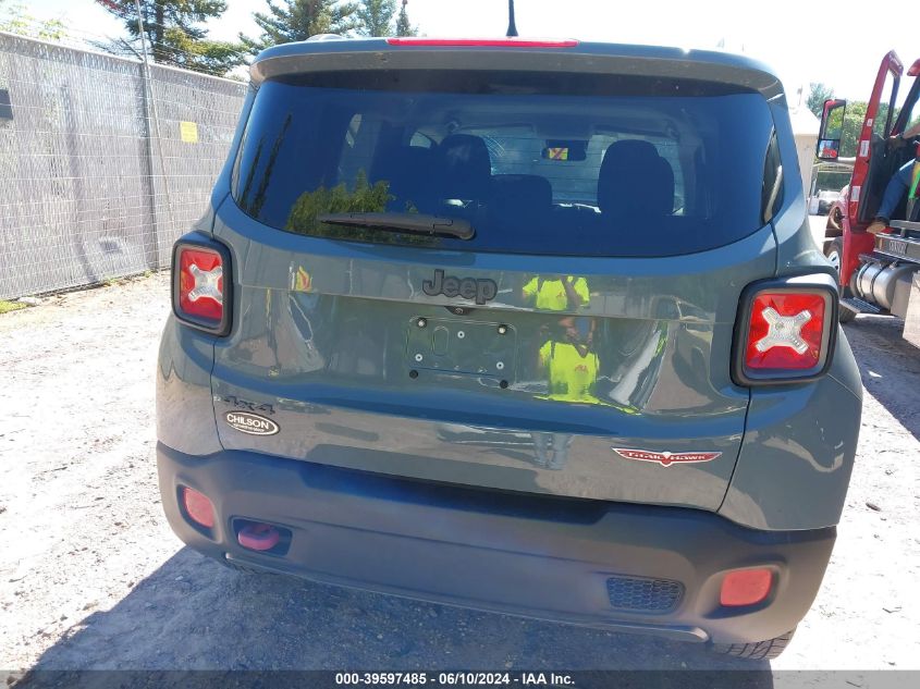 2017 Jeep Renegade Trailhawk 4X4 VIN: ZACCJBCB6HPE56240 Lot: 39597485