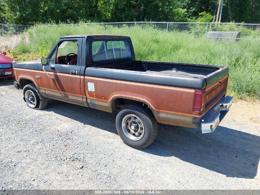 1984 Ford Ranger VIN: 1FTCR11F7EUB61826 Lot: 39597506