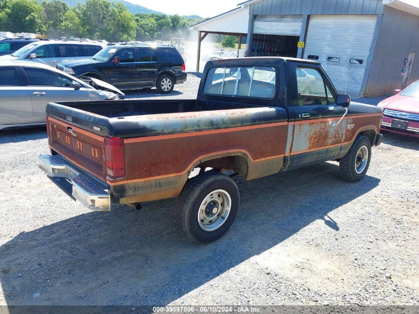 1984 Ford Ranger VIN: 1FTCR11F7EUB61826 Lot: 39597506