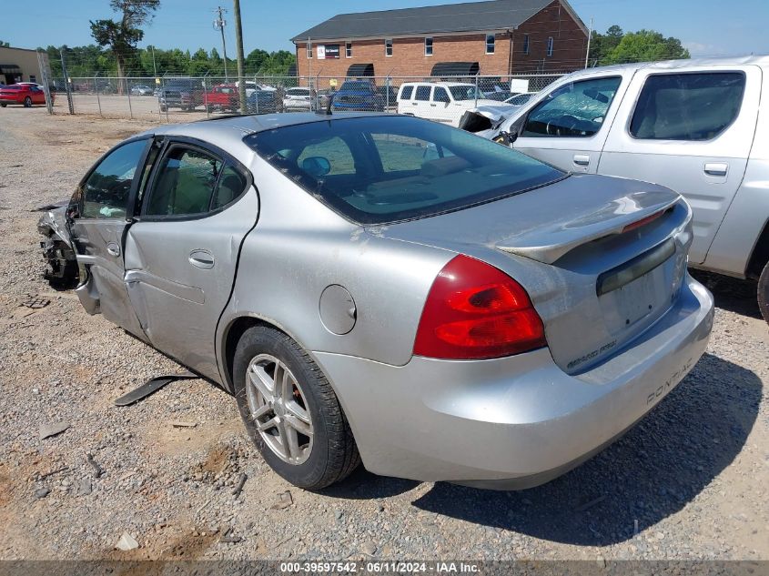 2008 Pontiac Grand Prix VIN: 2G2WP552281170541 Lot: 39597542