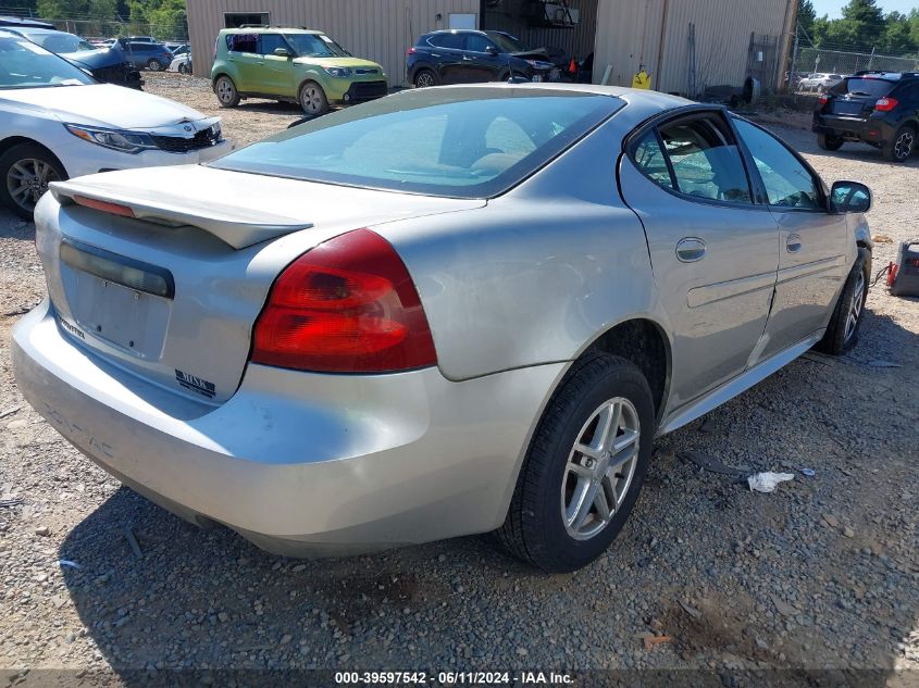 2008 Pontiac Grand Prix VIN: 2G2WP552281170541 Lot: 39597542