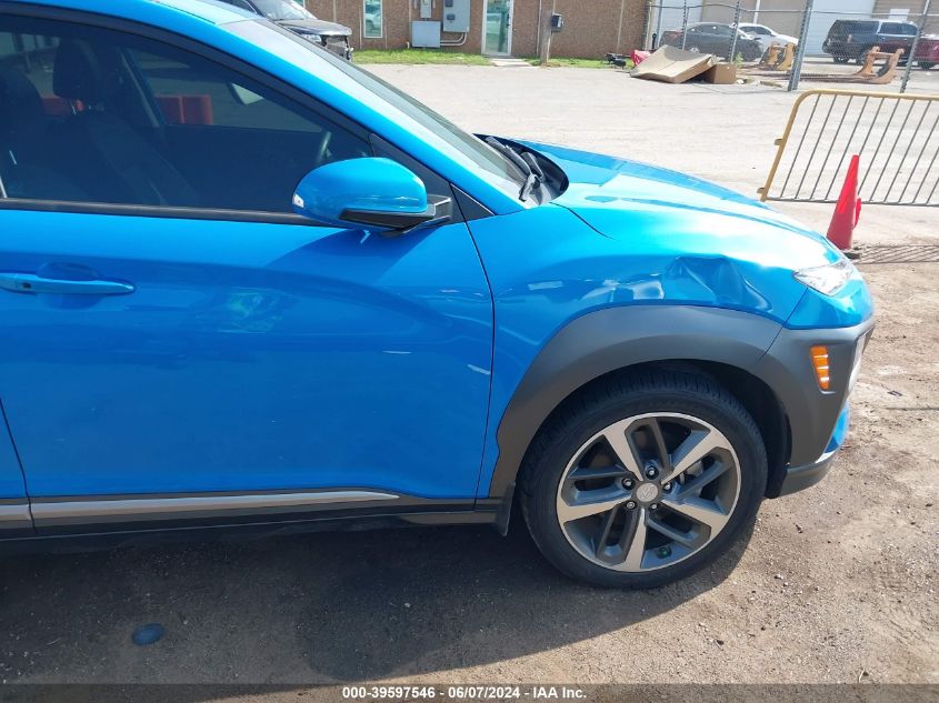 2021 Hyundai Kona Limited VIN: KM8K33A57MU637666 Lot: 39597546