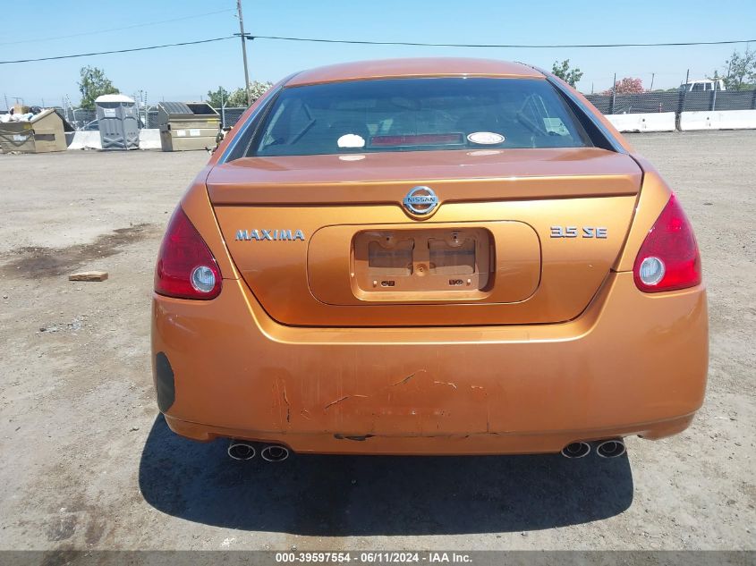 2004 Nissan Maxima 3.5 Se VIN: 1N4BA41E54C827753 Lot: 39597554