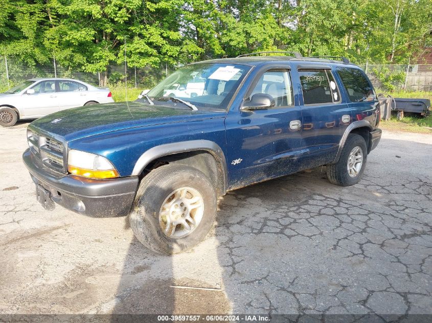 2002 Dodge Durango Sport VIN: 1B4HS38N32F175662 Lot: 39597557