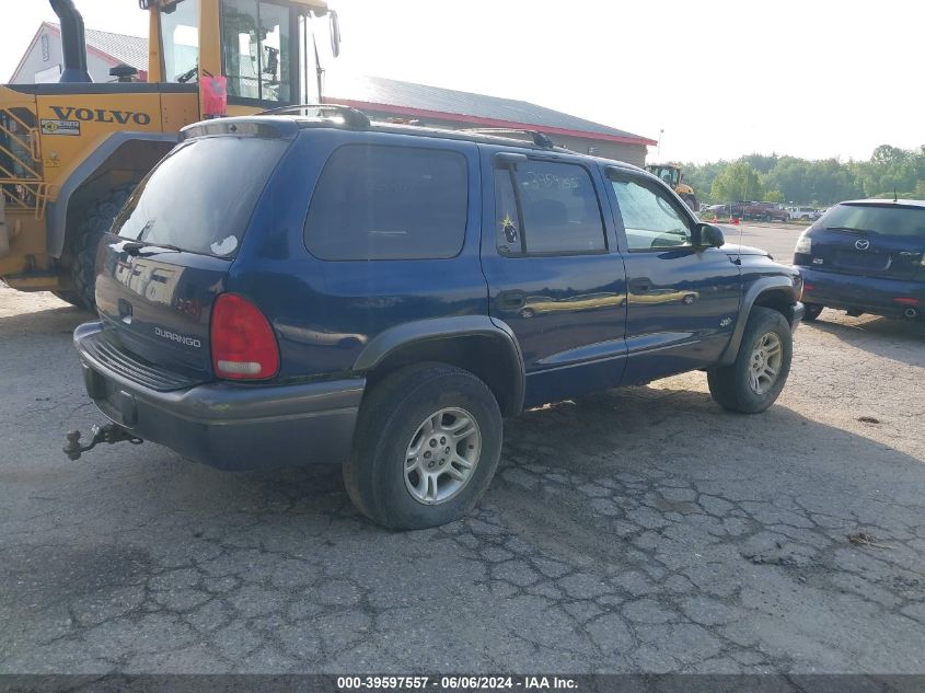 2002 Dodge Durango Sport VIN: 1B4HS38N32F175662 Lot: 39597557