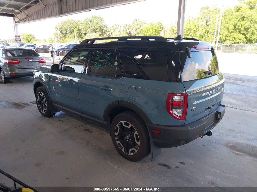 2022 Ford Bronco Sport Outer Banks VIN: 3FMCR9C64NRE24890 Lot: 39597565