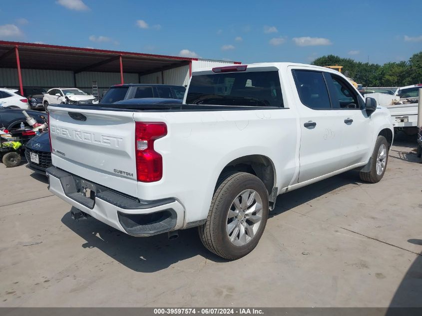 2022 Chevrolet Silverado 1500 2Wd Short Bed Custom VIN: 3GCPABEK7NG522869 Lot: 39597574