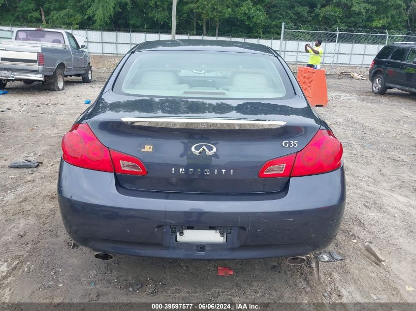 2007 Infiniti G35 Journey VIN: JNKBV61E07M708256 Lot: 39597577